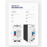 MCCB DC 2P 100A 600V Molded Case Circuit Breaker Panel Surya PLTS